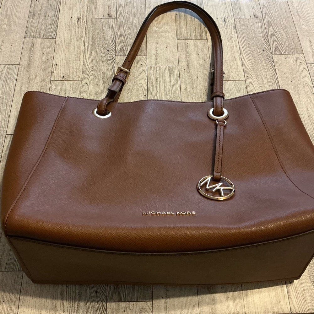 Michael Kors Chestnut Leather Shoulder Bag